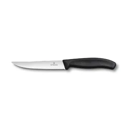 Steakmesser 12 cm Wellenschliff Swiss Classic Gourmet schwarz Victorinox