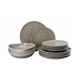 Teller-Set 18-tlg. Junto Pearl Grey Rosenthal