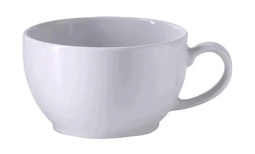Kaffee Obere 0,25ltr. Solid Color weiss