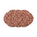 Kokosfußmatte Swirl 80x40 cm bordeaux-weiß Hay