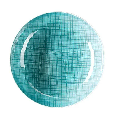 Teller tief 21 cm Mesh Aqua