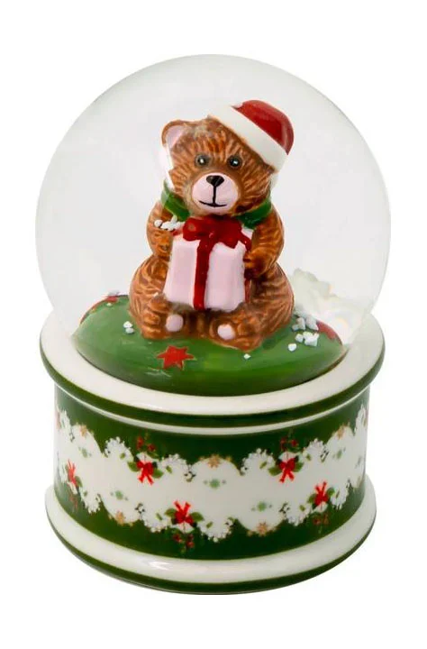 Schneekugel Bär 6,5x6,5x9cm Christmas Toys