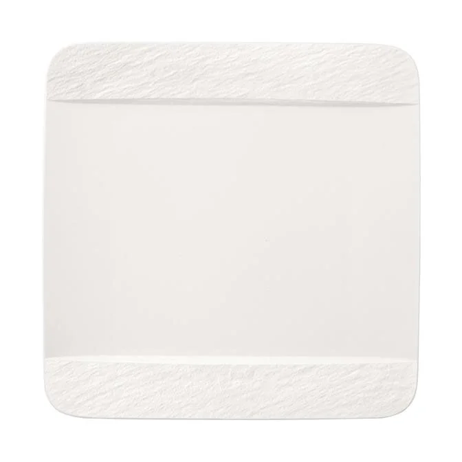 Speiseteller 28x28 cm Manufacture Rock blanc