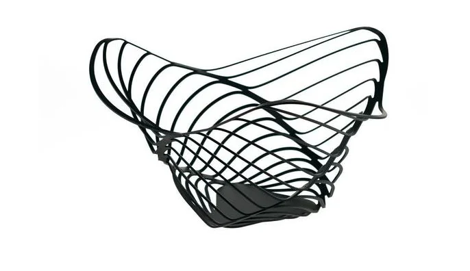 Obstkorb Ø 33cm schwarz Trinity