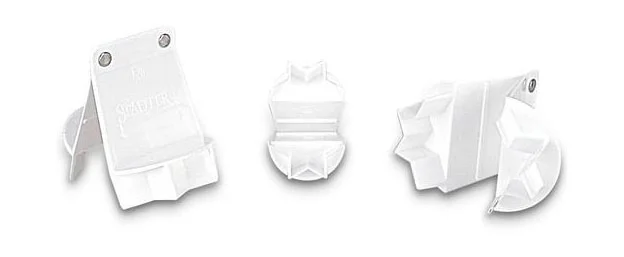 Ausstecher Zimtstern 5cm klappbar Kunststoff weiss