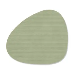 Glasuntersetzer 11x13 cm Curve Corduroy olive green LINDDNA