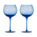 Weinglas Opacity 470ml H:19cm D:10cm 2er-Set blau Byon