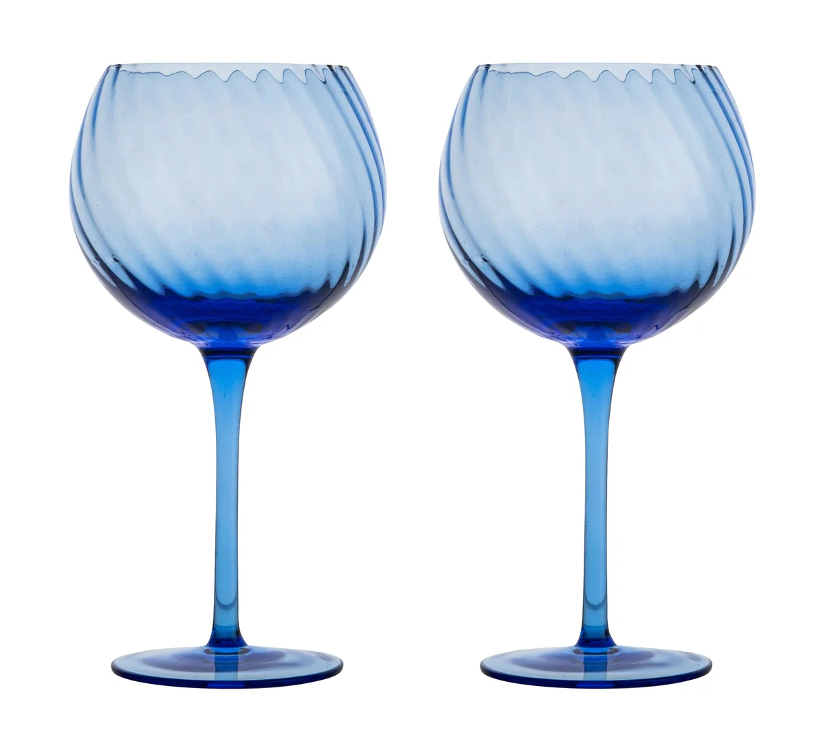 Weinglas 2er-Set Opacity blau