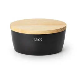 Brottopf oval 27x20cm H.13,5cm Keramik schwarz Continenta