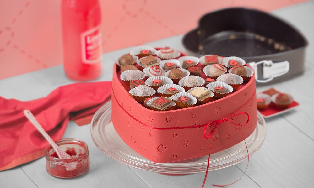 Schoko Nougat Herz 1000x600px