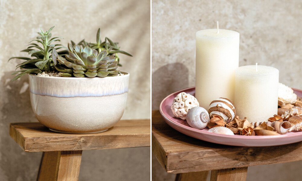 Villeroy &amp; Boch Geschirrkollektion Perlemor Coral Sand Trendfarbe Boholook Potterystil multipurpose tischwelt