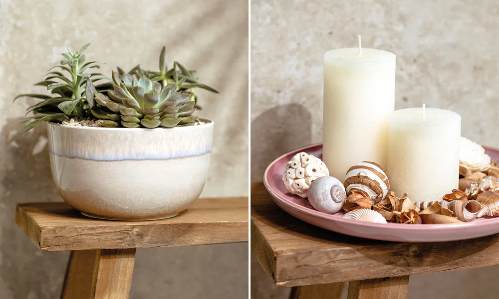 Villeroy &amp; Boch Geschirrkollektion Perlemor Coral Sand Trendfarbe Boholook Potterystil multipurpose tischwelt