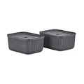 Aufbewahrungsbox 7,7 l 2er-Set Pulp Black Zone Denmark