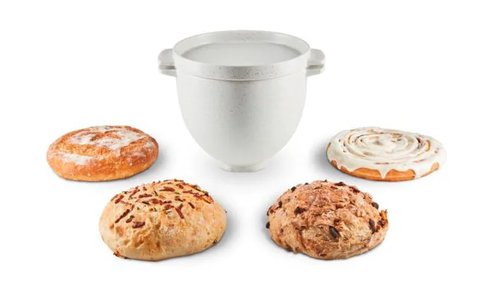Brot-Backschüssel Grey Speckle für Küchenmaschine 4,8l