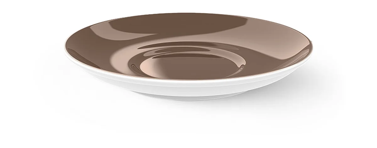 Cappuccino-Untertasse 16 cm Solid Color Chocolate