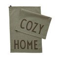 Geschirrtuch 2er-Set Favourite Cozy Home grün Design Letters