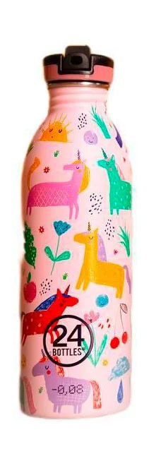 Trinkflasche 0,5 l Magic Friends rosa mit Sportdeckel