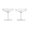 Champagnerschale 2er-Set Ripple klar ferm LIVING