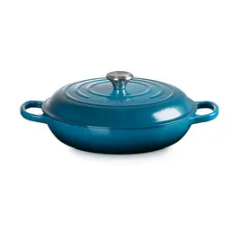 Gourmet-Profitopf mit Deckel 30 cm Signature Deep Teal Le Creuset