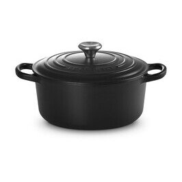 Bräter m.D. rund 22 cm Guss Signature schwarz Le Creuset