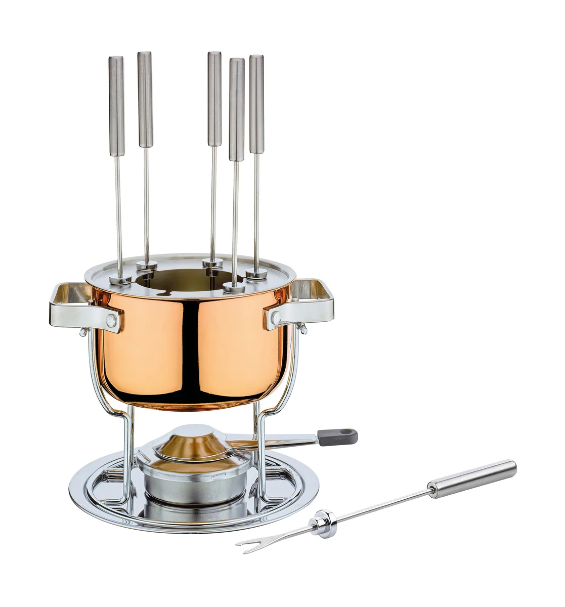 Fonduegarnitur Davos Culinox 17 cm kupfer