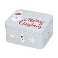 Gebäckdose S 12x10x6 cm Merry Christmas grau RBV Birkmann
