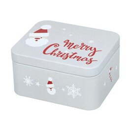 Gebäckdose S 12x10x6 cm Merry Christmas grau RBV Birkmann