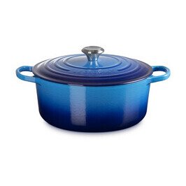 Bräter mit Deckel 28 cm Signature azure Le Creuset