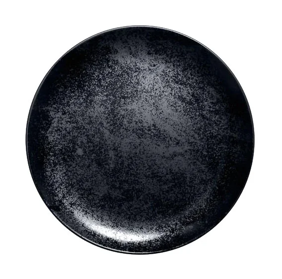 Teller flach coup 29 cm Fusion Karbon schwarz