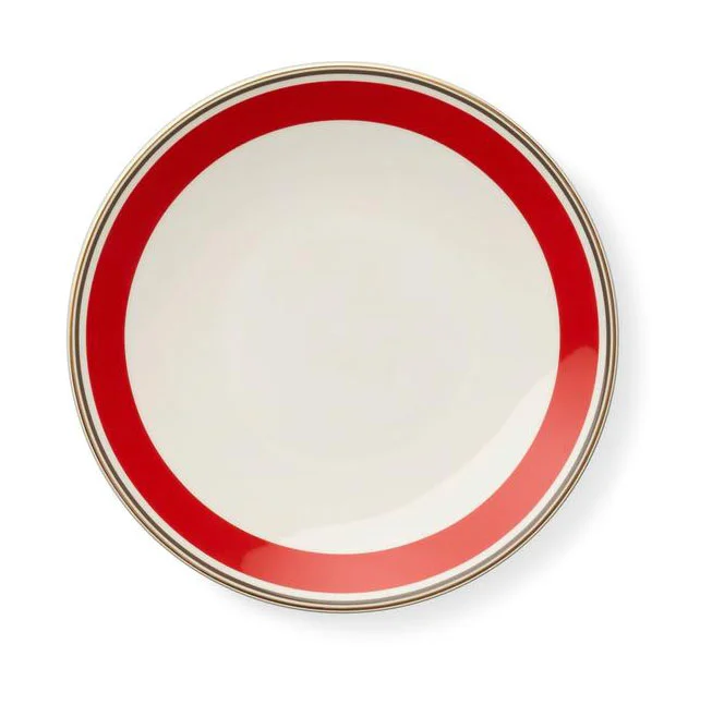 Dessertteller 24 cm Capri Rot/Anthrazit