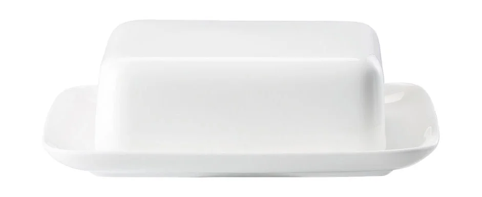 Butterdose 2-tlg. Jade Bone China Weiß