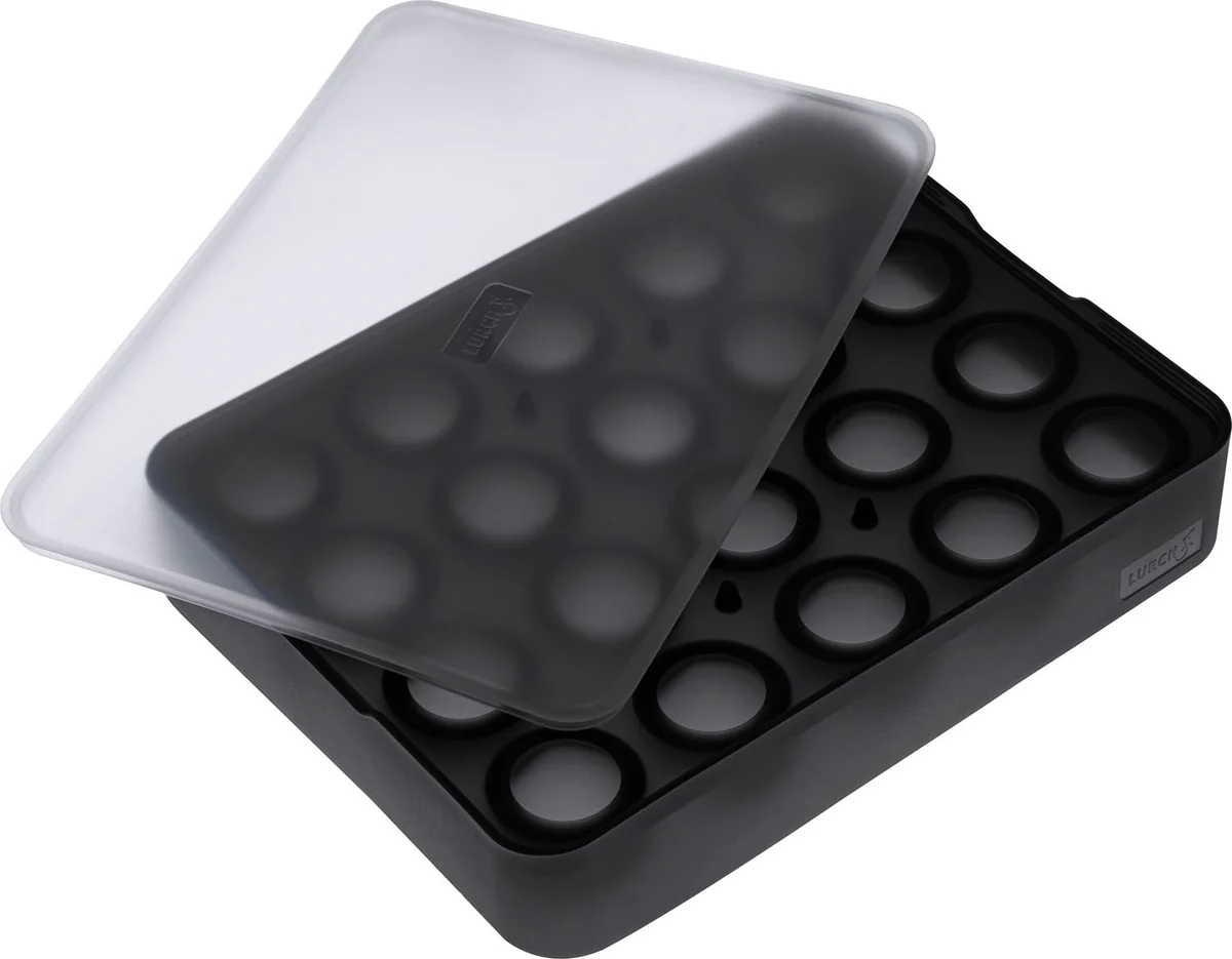 Eiswürfelform Kugel 3 cm Flexi-Form schwarz