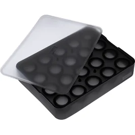 Eiswürfelform Kugel 3 cm Flexi-Form schwarz Lurch