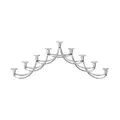 Menora 39x6x14 cm Harmony edelstahl Georg Jensen