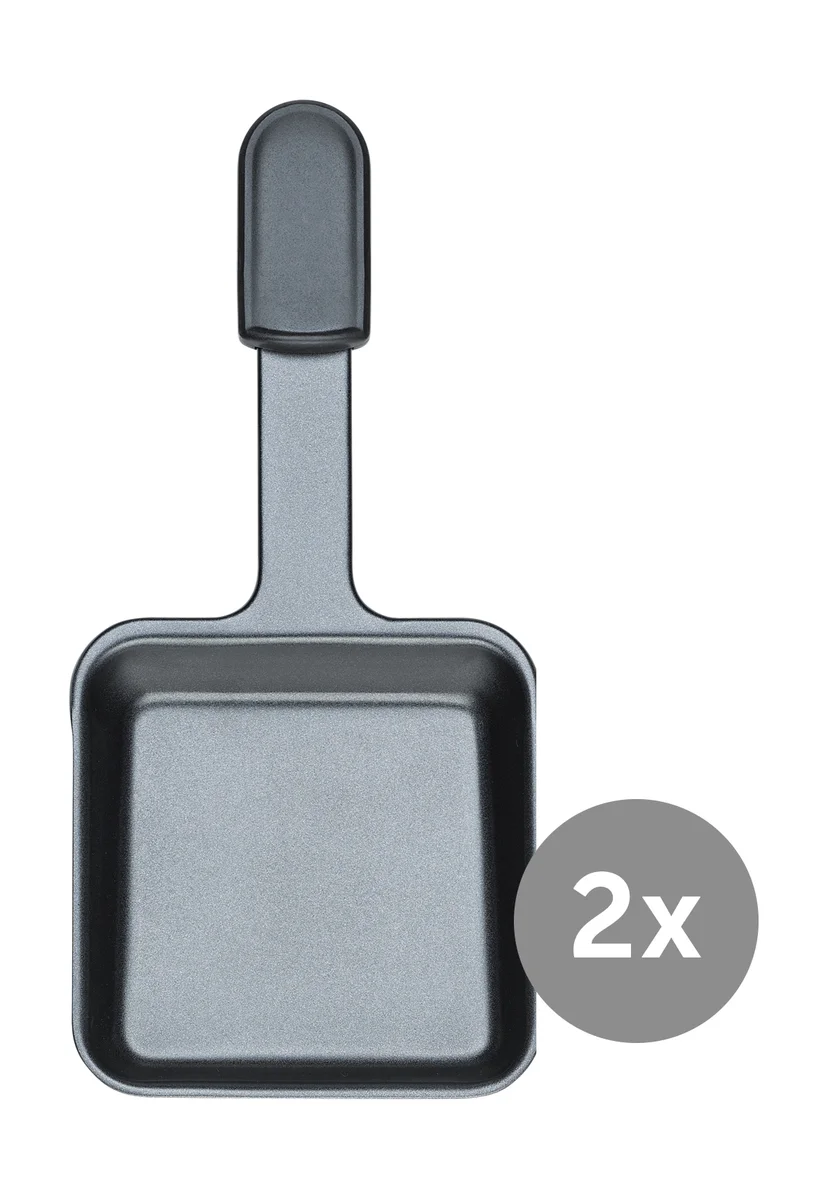 Raclette-Pfännchen zu Raclette Pizza für 6 2er-Set anthrazit
