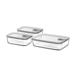 Glas Frischhaltedose EasyClip NEU Nordic Sage 3er Set 2x1000 ml + 2250 ml Mepal