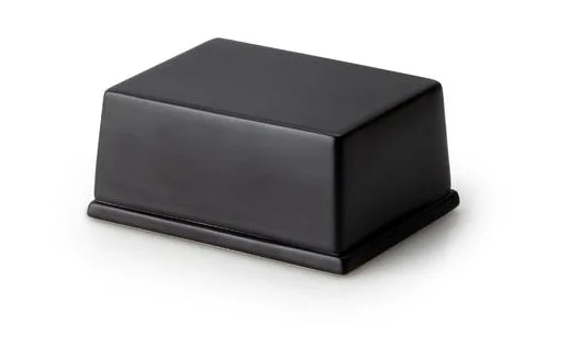 Butterdose 250 gr Keramik schwarz 12 x 10 x 6