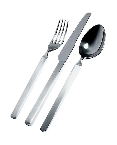 Besteckgarnitur 5 tlg. Edelstahl Dry mattierter Griff