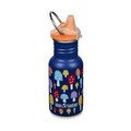 Trinkflasche Kid Classic Mushrooms einwandig  355ml mit Sippy Cap klean kanteen
