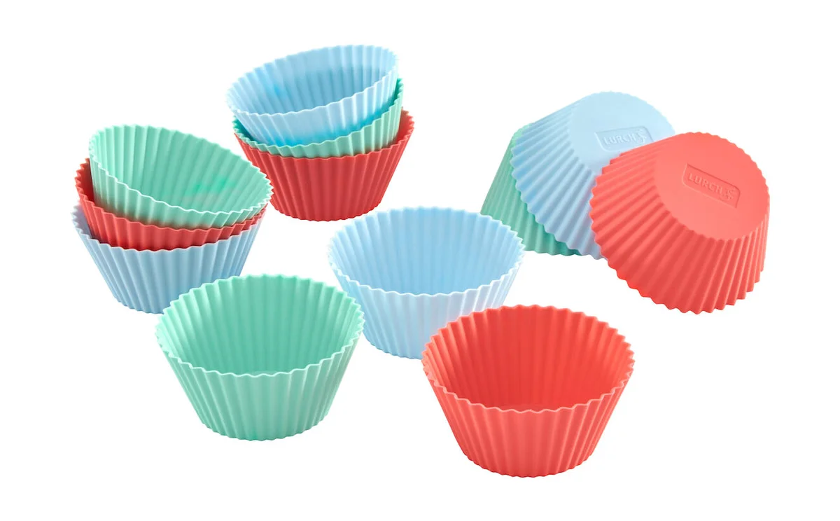 Muffinförmchen 12 Stück FlexiForm Muffinliner mehrfarbig