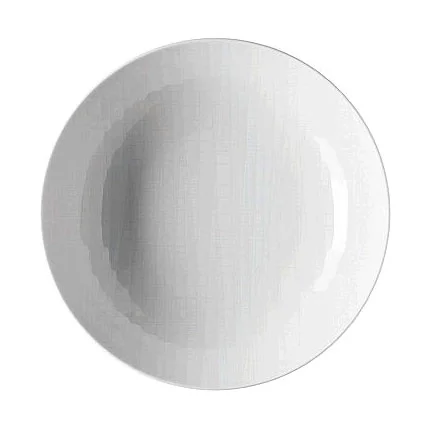 Teller tief 21 cm Mesh Weiss