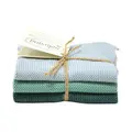 Wischtücher 25x25cm 3er-Pack Antikgrün-Kombi Solwang