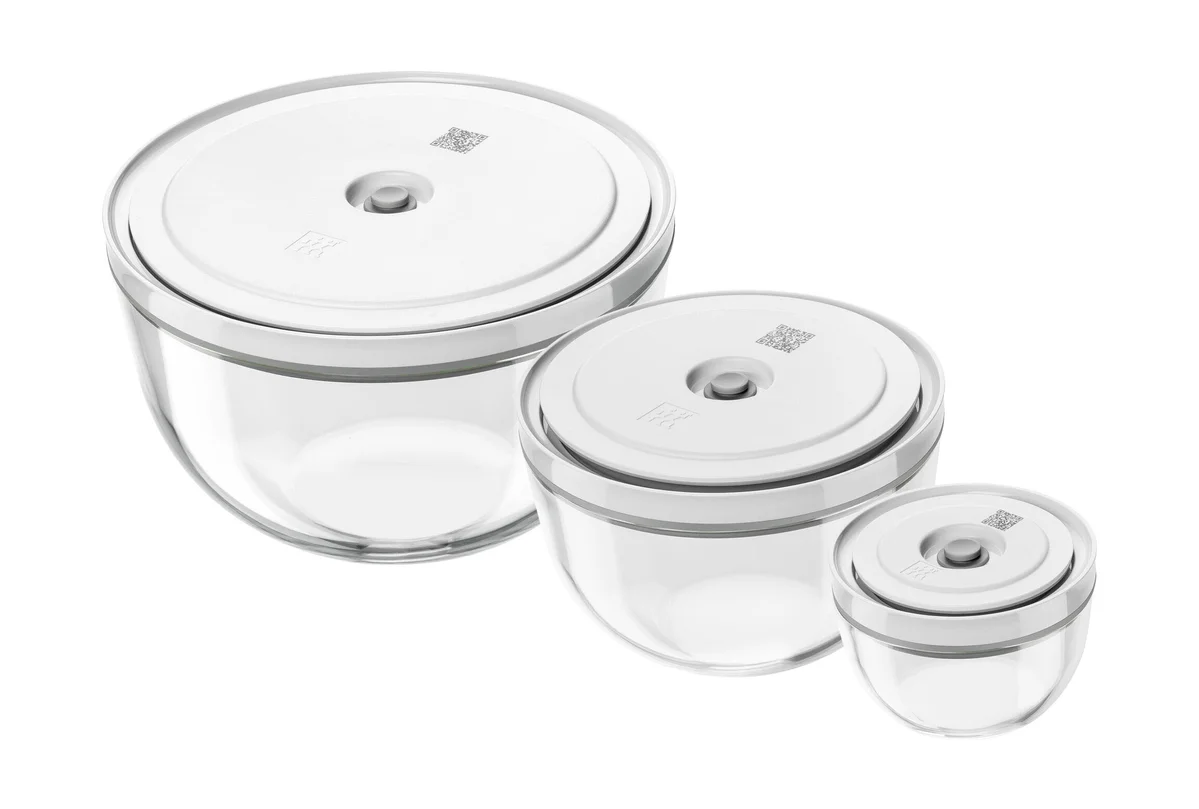 Vakuumschüssel-Set S/M/L 6-tlg. Fresh & Save Bowls klar