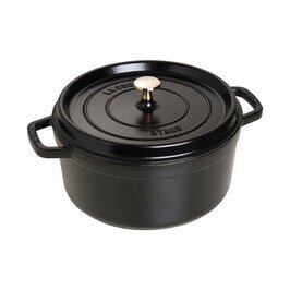 Cocotte 26 cm schwarz Staub