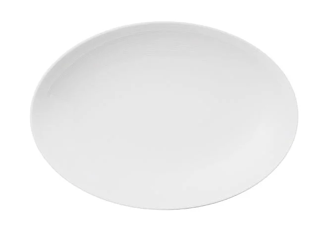 Platte 27 cm  oval Loft Weiss