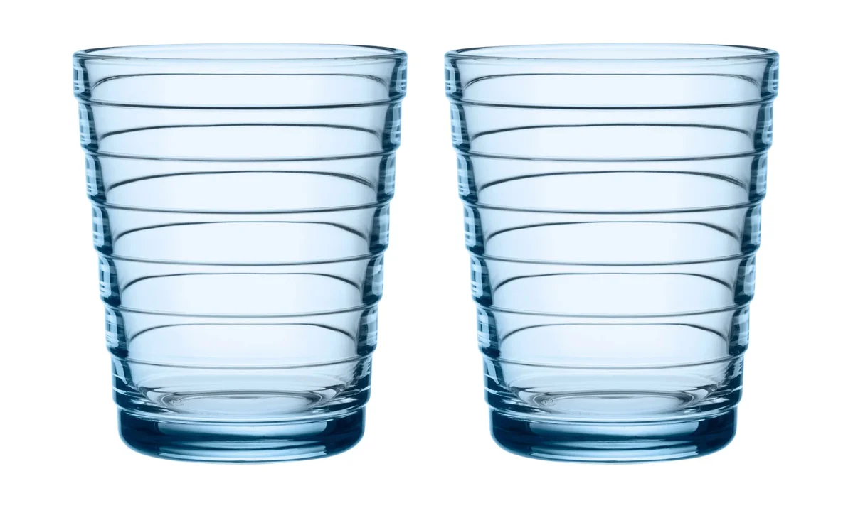 Trinkglas 2er-Set 0,22 l Aino Aalto Aqua