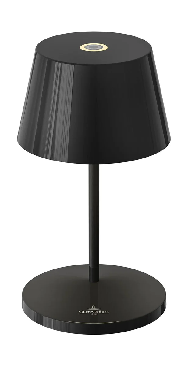 Akku-Tischleuchte 20 cm 2,2 W Seoul RC schwarz ceramic