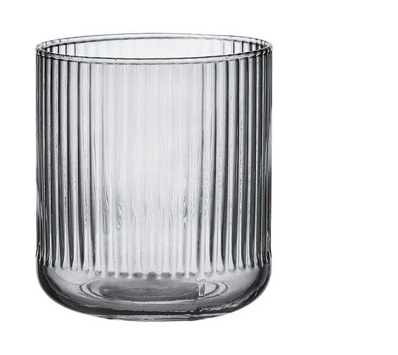 Wasserglas 380ml Zephyr Ribbed anthrazit
