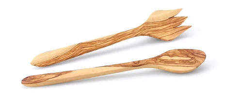 Salatbesteck 31 cm Olive
