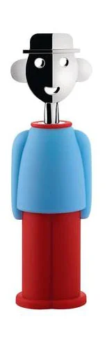 Korkenzieher Alessandro M. 21 cm hellblau/rot